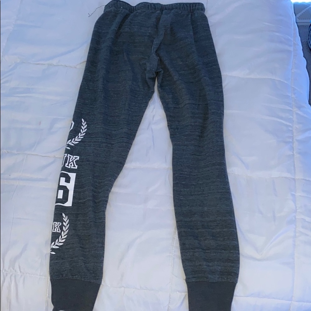 grey pink joggers